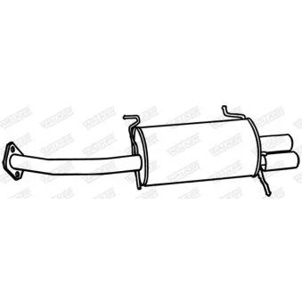 WALKER 18842 - Silencieux arrière