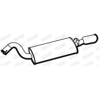 Silencieux arrière WALKER 19300 Silencieux arrière WALKER 19300