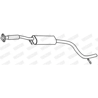 WALKER 19414 - Silencieux central