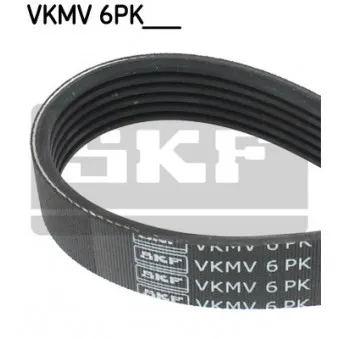 Courroie trapézoïdale à nervures SKF VKMV 6PK1025 pour VOLKSWAGEN PASSAT 2.0 TDI 4motion - 150cv