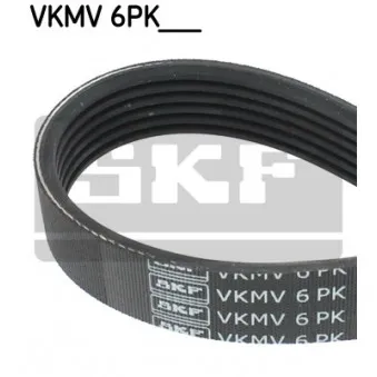 Courroie trapézoïdale à nervures SKF VKMV 6PK1502 pour FORD C-MAX 1.0 EcoBoost - 100cv