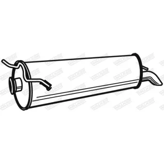 Silencieux arrière WALKER 21213