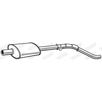 Silencieux central WALKER OEM 7774598
