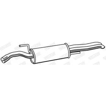 Silencieux arrière WALKER [22056]