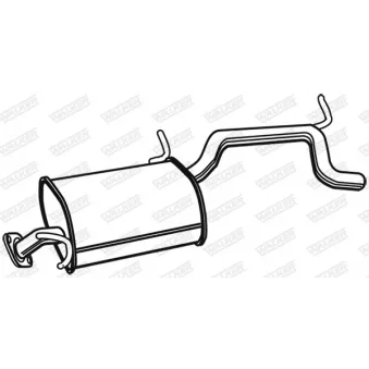Silencieux arrière WALKER OEM 1430083E00
