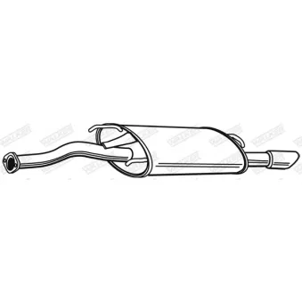 WALKER 22314 - Silencieux arrière