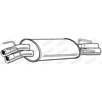 Silencieux arrière WALKER [22578]