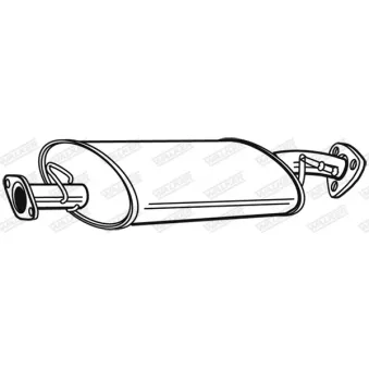 Silencieux central WALKER 22658