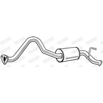 Silencieux arrière WALKER OEM WCG102940