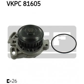 Pompe à eau SKF VKPC 81605 pour VOLKSWAGEN PASSAT 2.0 - 116cv