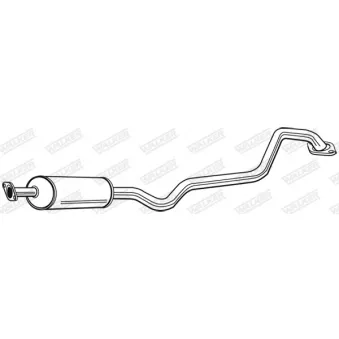 Silencieux central WALKER OEM 20300BU311