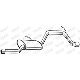 WALKER 23024 - Silencieux arrière