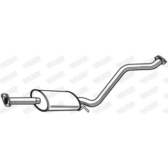 Silencieux central WALKER [23045]