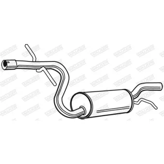 Silencieux central WALKER 23048