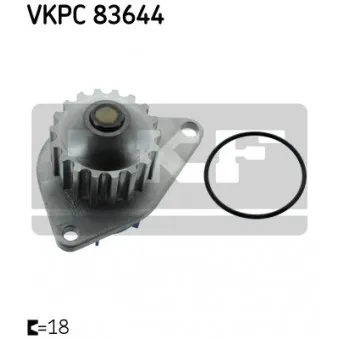Pompe à eau SKF VKPC 83644