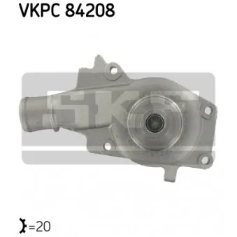 Pompe à eau SKF VKPC 84208 pour FORD FIESTA 1.4 - 71cv