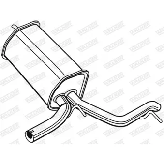 Silencieux arrière WALKER OEM 8Z0253609C