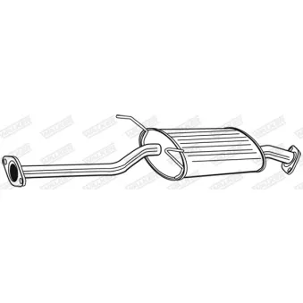 Silencieux central WALKER 23221