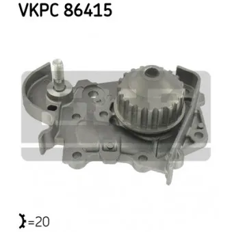 Pompe à eau SKF VKPC 86415 pour RENAULT MEGANE 1.6 LPG - 90cv
