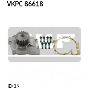 SKF VKPC 86618 - Pompe à eau