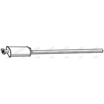 Silencieux arrière WALKER OEM 1379658