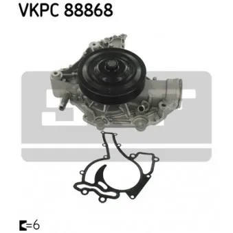 Pompe à eau SKF VKPC 88868 pour MERCEDES-BENZ CLASSE E E 350 CGI - 292cv