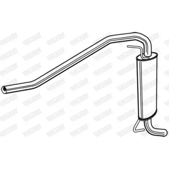 Silencieux arrière WALKER 23870