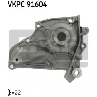 SKF VKPC 91604 - Pompe à eau