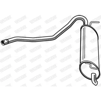 Silencieux arrière WALKER OEM 51763719