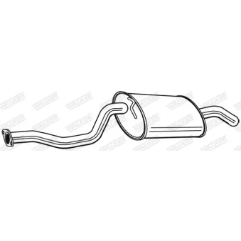 Silencieux arrière WALKER 24085