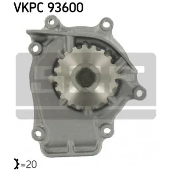 SKF VKPC 93600 - Pompe à eau