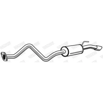 Silencieux arrière WALKER 25099