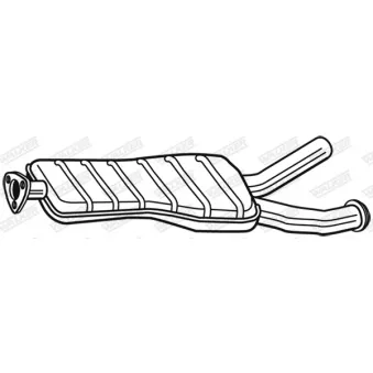 Silencieux central WALKER [25117]