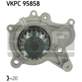 SKF VKPC 95858 - Pompe à eau