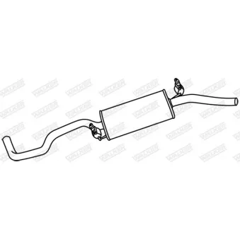 Silencieux arrière WALKER 70510