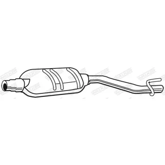 WALKER 71136 - Silencieux central