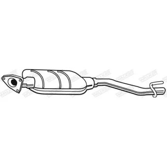 Silencieux central WALKER [71139]