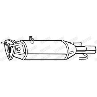 Filtre à particules / à suie, échappement WALKER OEM 1367589080