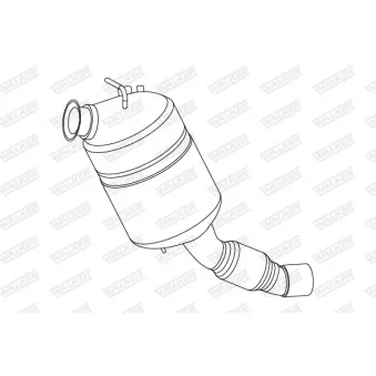 Filtre à particules / à suie, échappement WALKER 73382