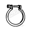 WALKER 82923 - Pièce de serrage, échappement