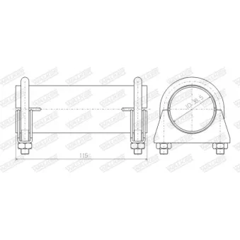 WALKER 86038 - Raccord de tuyau, système d'échappement