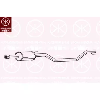 KLOKKERHOLM 284-757 - Silencieux central