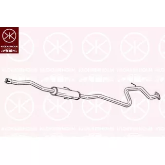 KLOKKERHOLM 290-131 - Silencieux central