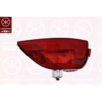 Feu antibrouillard arrière KLOKKERHOLM 60460783