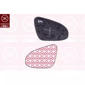 Verre de rétroviseur, rétroviseur extérieur KLOKKERHOLM 81641066