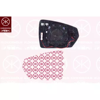Verre de rétroviseur, rétroviseur extérieur KLOKKERHOLM 95251066