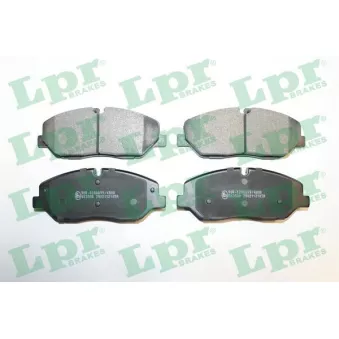 Jeu de 4 plaquettes de frein avant LPR 05P2105 pour HYUNDAI H350 2.5 CRDI - 150cv