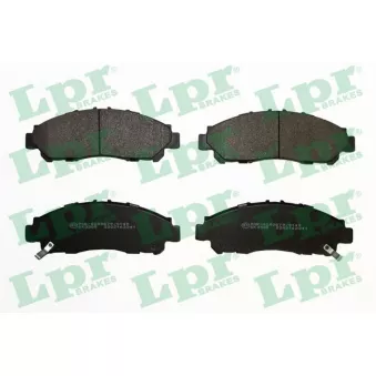 Jeu de 4 plaquettes de frein avant LPR 05P2241