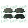LPR 05P2248 - Jeu de 4 plaquettes de frein arrière