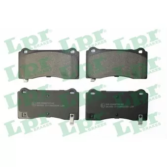 Jeu de 4 plaquettes de frein avant LPR OEM 800824000A